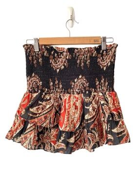 Isabel Marant Etoile Naomi Tiered Smocked Mini Skirt